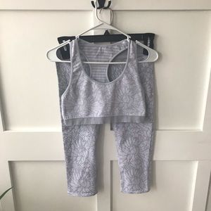 Athletic pants and matching sports top